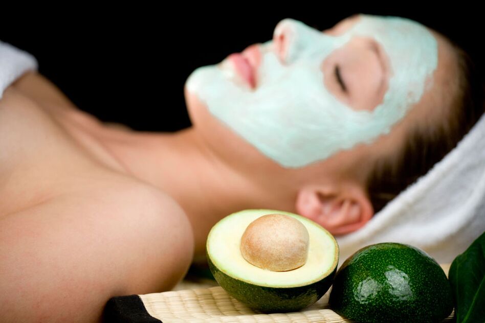 A woman with a rejuvenating mask